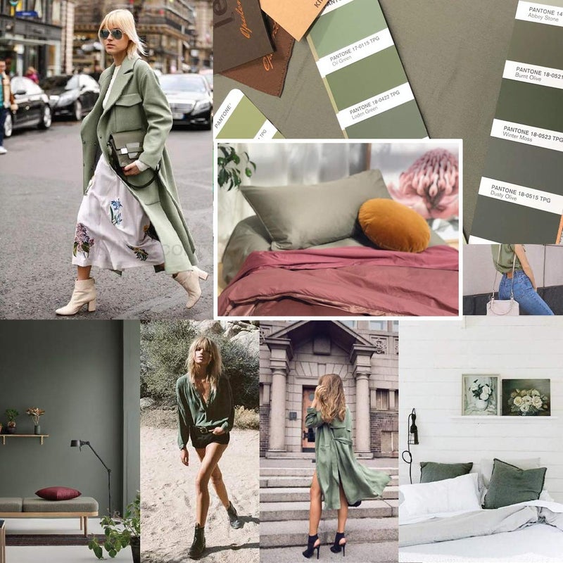 Eikei Solid Color Egyptian Cotton Duvet Cover Luxury Bedding Set High Thread Count Long Staple Sateen Weave Silky Soft Breathable Pima Quality Bed Linen (Olive, Queen) - Image 4